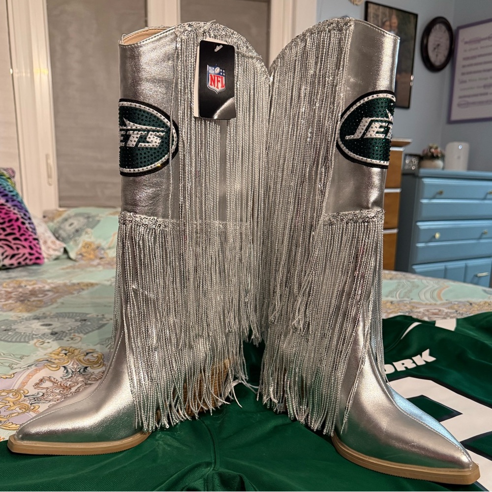 🏈💖NWT NY JETS BLING BOOTS🏈💖